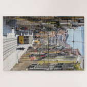Lissabon Straßenansicht mit Straßenlöffel Puzzle (Horizontal)