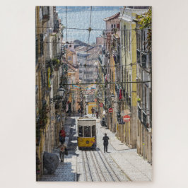 Lissabon Straßenansicht mit Straßenlöffel Puzzle