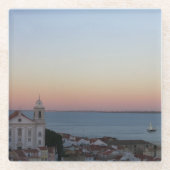 Lissabon Sunset Views Portugal Foto Glasuntersetzer (Vorderseite)