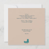 Lissabon Tower von Belem Happy Birthday Card (Rückseite)