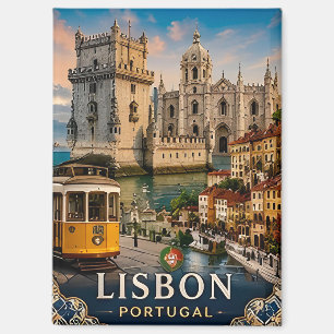 🧲 Lissabon Urlaub Andenken Portugal 🌇 Magnet