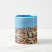 Lissabon View Coffee Tasse, Reisespende Zweifarbige Tasse (Mittel)