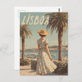 Lissabon - Vintager 50er Postkarte (Vorne/Hinten)