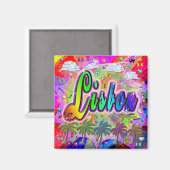 Lissabon Vista Express Magnet (Vorderseite/Rückseite)