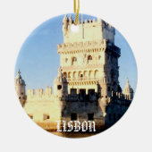 Lissabon-Weihnachtsverzierung Keramikornament (Vorne)