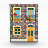 Lissaboner Haus mit Fliesen Fotoblock (Vorderseite)