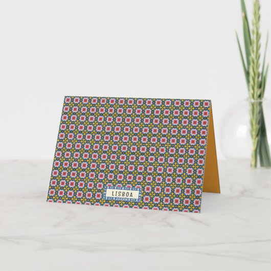 Lissaboner Haus mit Fliesen Karte (Rückseite)