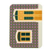 Lissaboner Haus mit Fliesen Magnet (Vertikal)