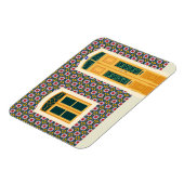 Lissaboner Haus mit Fliesen Magnet (Linke Seite)
