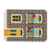 Lissaboner Haus mit Fliesen Magnet (Horizontal)