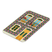 Lissaboner Haus mit Fliesen Magnet (Linke Seite)
