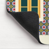 Lissaboner Haus mit Fliesen Mousepad (Ecke)