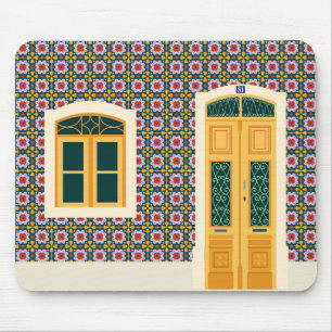 Lissaboner Haus mit Fliesen Mousepad