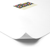 Lissaboner Haus mit Fliesen Poster (Ecke)