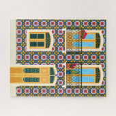 Lissaboner Haus mit Fliesen Puzzle (Horizontal)