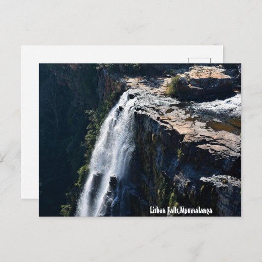 Lissabonner Fall, Mpumalanga Postkarte (Vorne/Hinten)