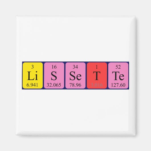 Lissette Periodenmagnet Magnet (Vorne)