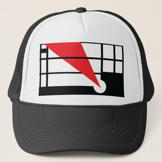 Lissitzky u. Mondrain Truckerkappe (Vorderseite)
