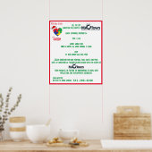 Liste, 2023 ausfüllen poster (Küche)