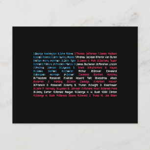 Liste 46 US-Präsidenten der Vereinigten Staaten Sp Begleitkarte