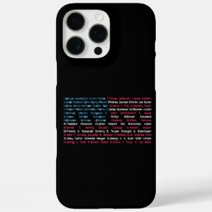 Liste 46 US-Präsidenten der Vereinigten Staaten Sp iPhone 16 Pro Max Hülle
