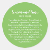 Liste benutzerdefinierter Farbskript- und Schreibm Runder Aufkleber (Vorderseite)