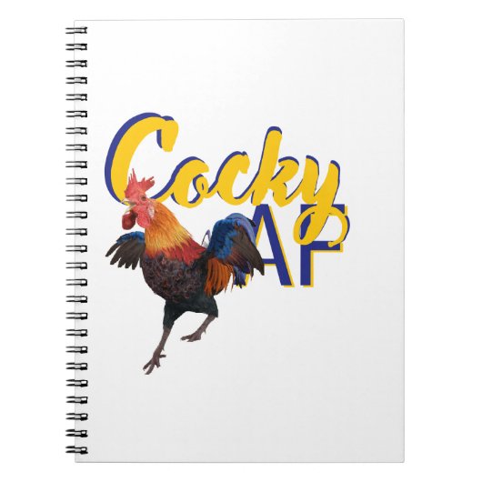Liste: Cocky AF-Spaß Notizblock (Vorderseite)