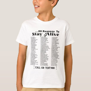 Liste der 99 Gründe für den Bleibe von Leben - psy T-Shirt