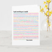 Liste der Aufgaben der Mama Karte (Gelbe Blume)