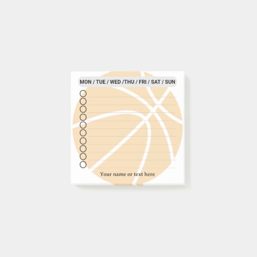 Liste der Aufgaben Post-it Klebezettel (Vorderseite)