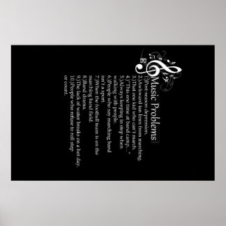 Liste der Bandprobleme Poster