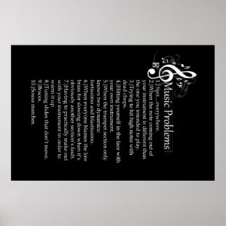 Liste der Brassungsprobleme Poster