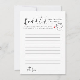 Liste der Buckel | Brautparty Game