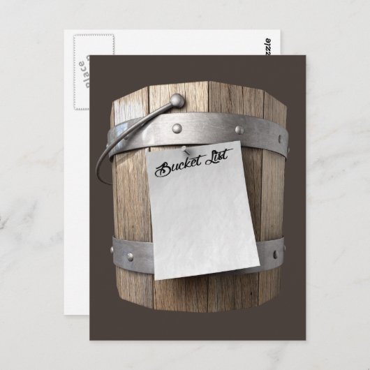 Liste der Buckel Postkarte (Vorne/Hinten)