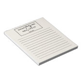 Liste der Creme Lined Bible Verse Notizblock (angewinkelt)