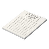 Liste der Creme Lined Bible Verse Notizblock (Rotiert)