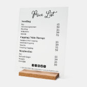 Liste der einfachen Geschäftspreise Acrylschild (Winkel)