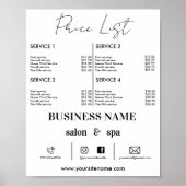 Liste der elektronischen Geschäftspreise Makeup Ha Poster (Vorne)