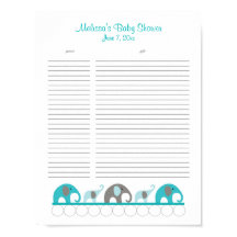 Liste der Geschenke für türkisfarbene und graue El