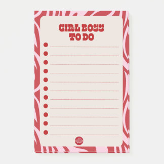Liste der Girl-Chefs_To-do Post-it Klebezettel