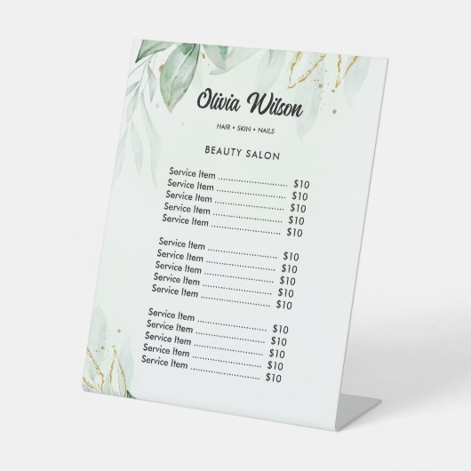 Liste der grünen Preise Sockelschild (Vorderseite)