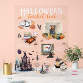 Liste der Halloween-Schaufeln | Aquarellbilder Acrylschild (Hochzeit)