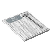 Liste der Hammerkorrekturen Notizblock (angewinkelt)