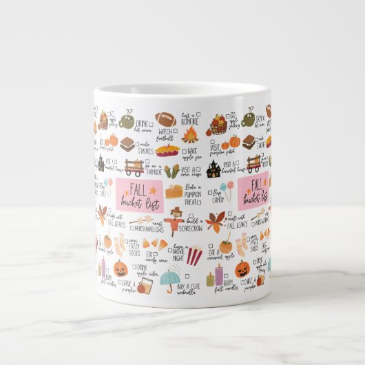 Liste der Herbstöffel Jumbo-Tasse (Vorderseite)