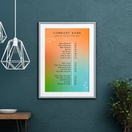Liste der Holographischen Gradienten der Nail Tech Poster