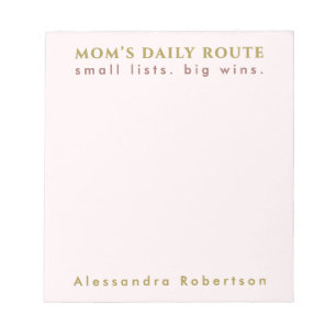 Liste der individuelle Name Spaß-Mama Lover Pastel Notizblock