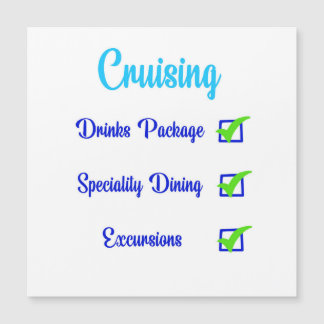 Liste der Karo für Kreuzfahrten Magnetkarte