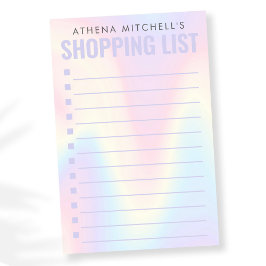 Liste der Karo von Soft Pastell-Shopping Post-it Klebezettel