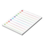 Liste der Lebensmittel Notizblock (Rotiert)