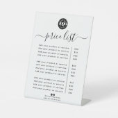 Liste der Minimalistischen Geschäftspreise für ben Sockelschild (Vorderseite)